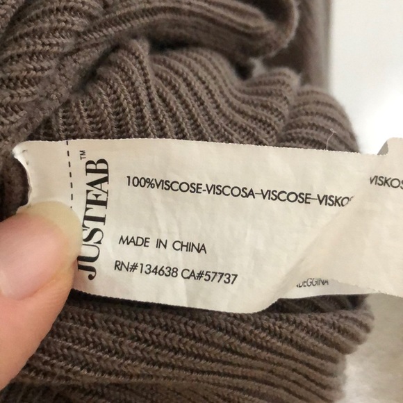 Euc 2x just fab wide neck long sleeve ribbed top - Picture 3 of 3